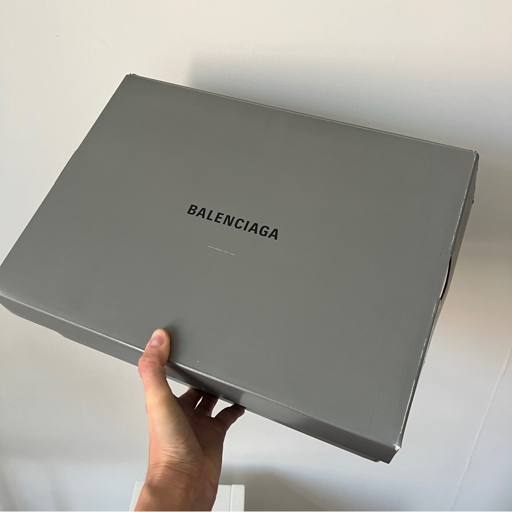 Balenciaga Tyrex black silver square toe sneakers - Picture 14 of 16